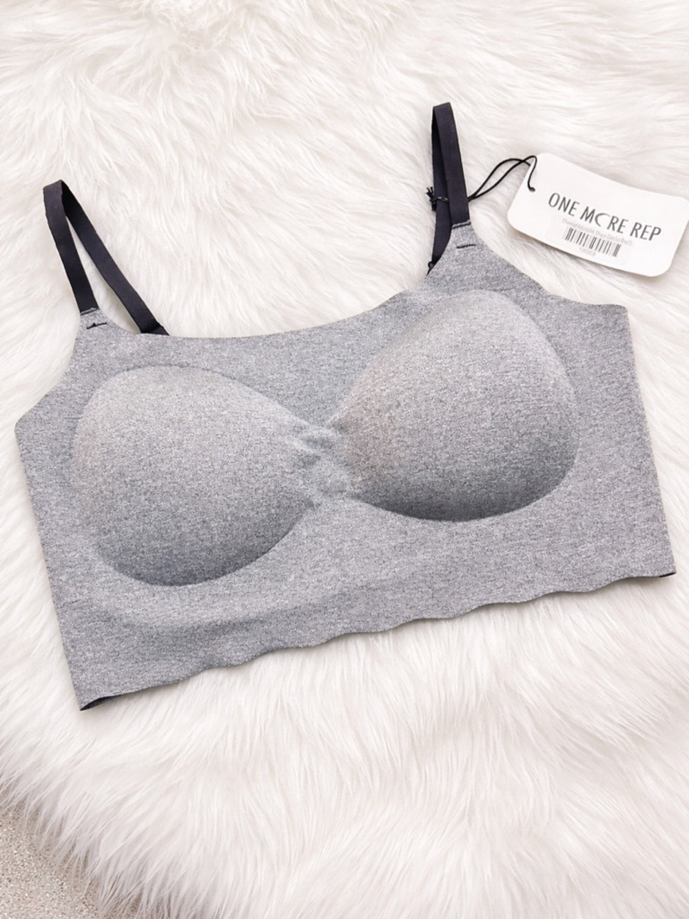 Zyia Active Seamless Adjustable Comfort Bra - Charcoal Medium